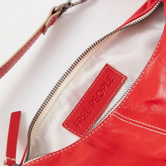 Free People Real World Clutch in Red NWT - Picture 9 of 15